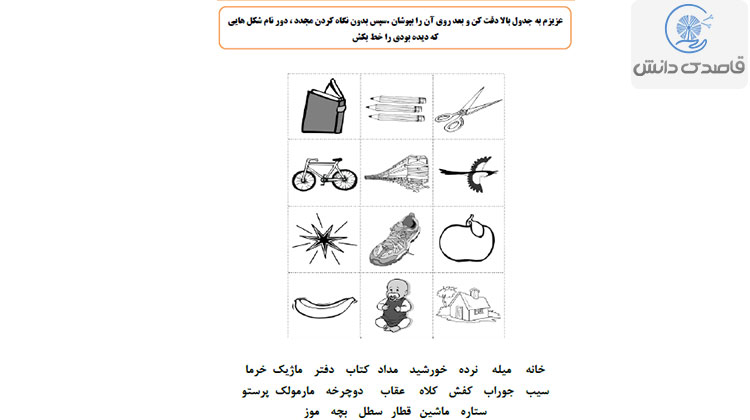 کاربرگهای حافظه دیداری
